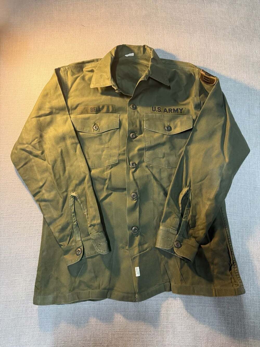 Vintage U.S. Army OG-107 Sateen Utility Fatigue Shirt
